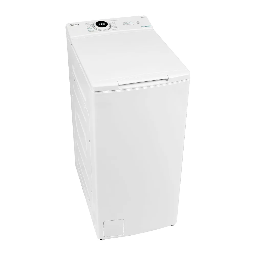 Midea Toplader Waschmaschine 6kg BLDC Motor Energieklasse A weiß MF10ET60B [Energieklasse A]