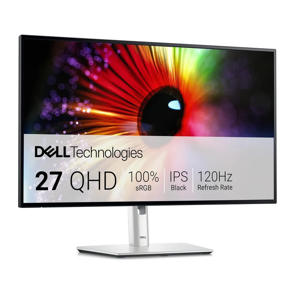 Dell UltraSharp 27 Monitor - U2724D, QHD (2560x1440), 120Hz, IPS Black
