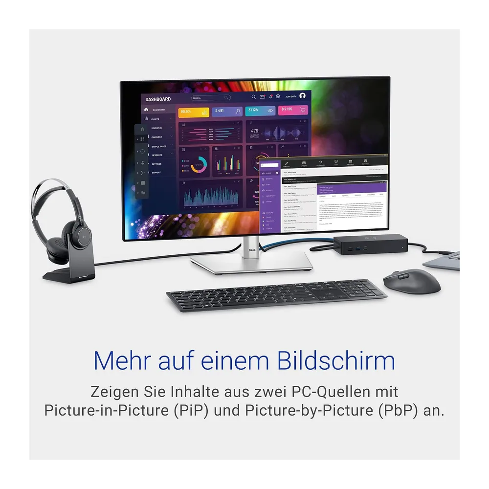 Dell UltraSharp 27 Monitor - U2724D, QHD (2560x1440), 120Hz, IPS Black — 5