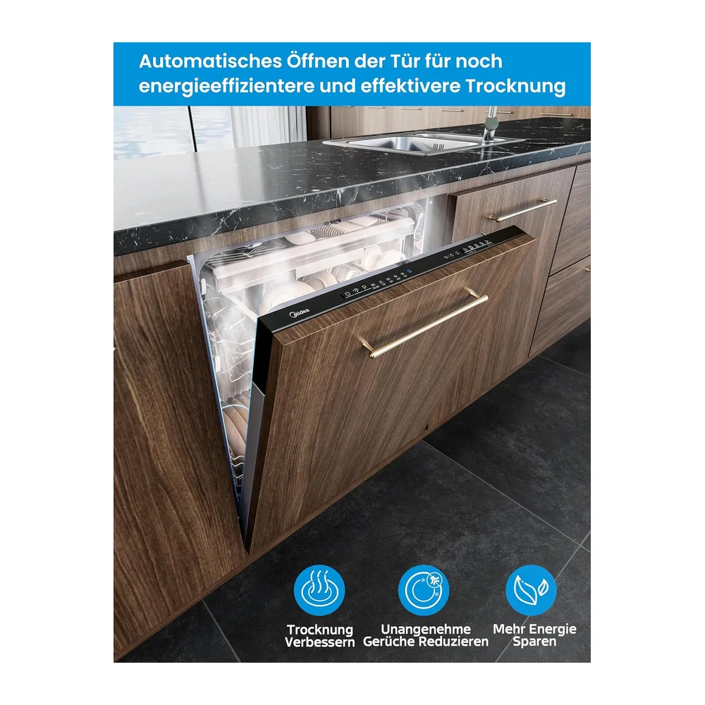 Midea SV 7.03M14B Spülmaschine Vollintegriert 60 cm,14 MGD — 5