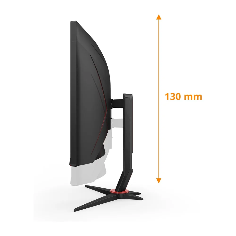 AOC Gaming CU34G2XP - 34 Zoll WQHD Curved Monitor, 180 Hz, FreeSync Prem., HDR400 (3440x1440, 1ms GtG, HDMI, — 5
