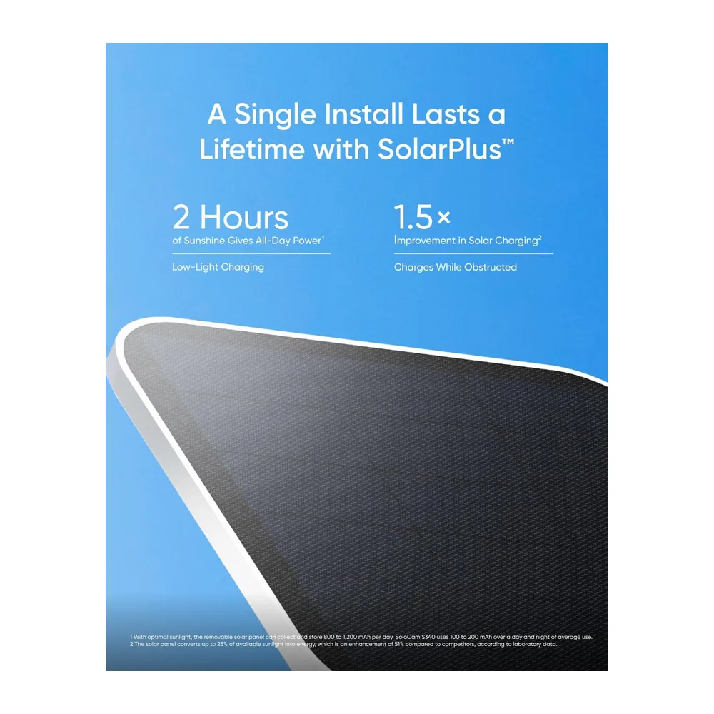 eufy Security SoloCam S340 Dual Kameras Solar Sicherheitskamera Aussen Kabellos — 3