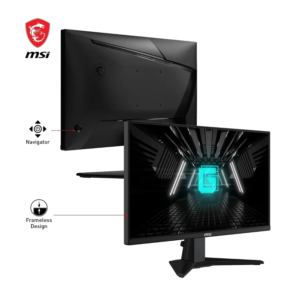 MSI G255F 24,5-Zoll-FHD-Gaming-Monitor – 1920 x 1080 Rapid IPS-Panel, 180 Hz / 1 ms (GtG), 99% sRGB-Farbraum, — 3