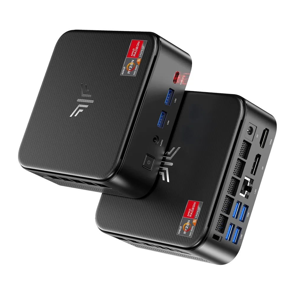 NiPoGi E3B Mini PC, ΑΜD Ryzen 5 7430U(4.3GHz),16GB DDR4(Max 64GB)&512GB SSD