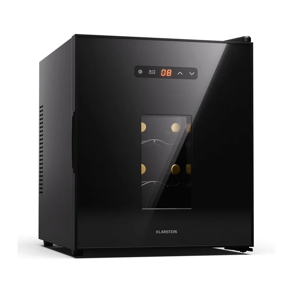 Klarstein Freistehender Weinkühlschrank, 1 Zonen Getränkekühlschrank Klein, Kleiner Weinschrank,