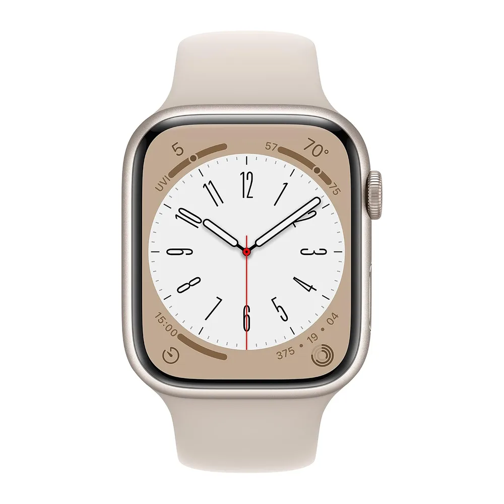 Apple Watch Series 8 (GPS, 45mm) Aluminiumgehäuse Polarstern met Sportarmband Polarstern - One Size — 2