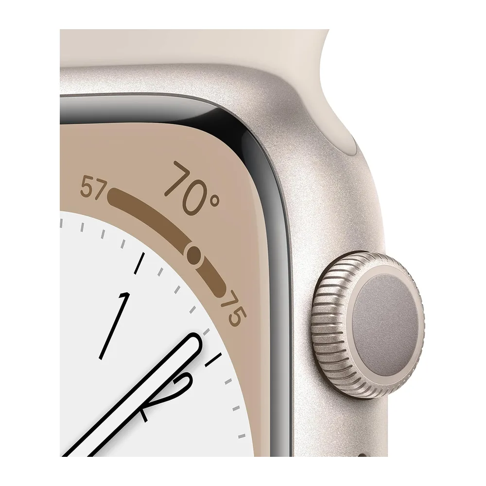 Apple Watch Series 8 (GPS, 45mm) Aluminiumgehäuse Polarstern met Sportarmband Polarstern - One Size — 3