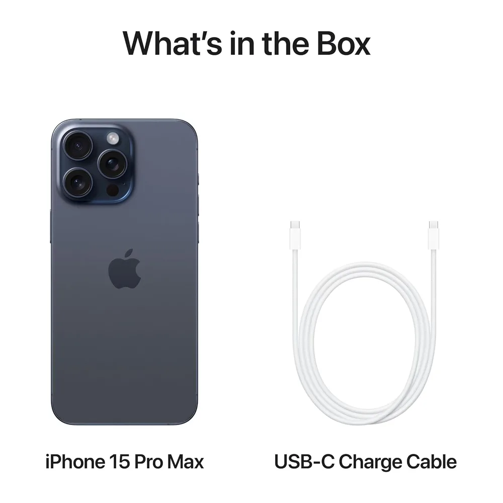 Apple iPhone 15 Pro Max 256 GB - Titan Blau (Generalüberholt) — 6