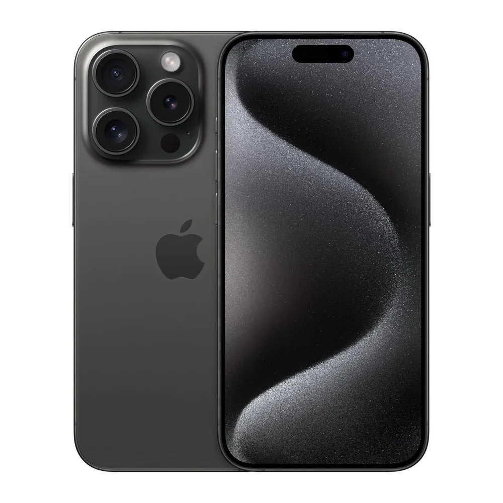 Apple iPhone 15 Pro 256 GB - Titan Schwarz (Generalüberholt)