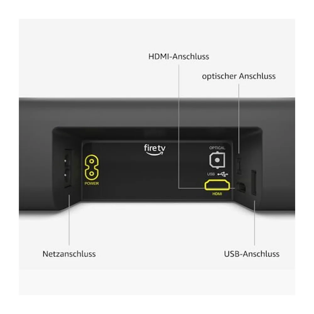 Amazon Fire TV Soundbar, 2.0-Lautsprecher mit DTS Virtual:X und Dolby Audio sowie Bluetooth-Unterstützung — 6