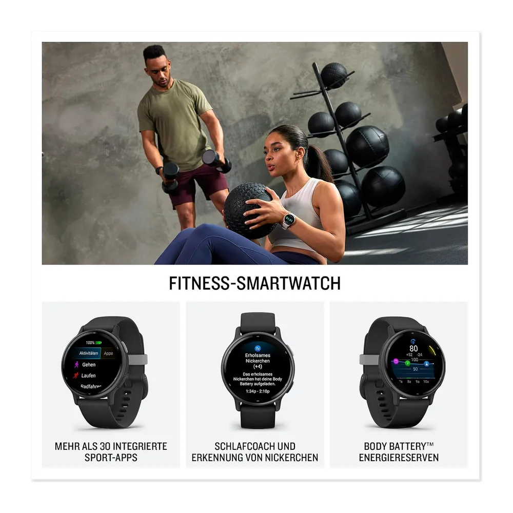 Garmin Vivoactive 5 renewed - AMOLED GPS Smartwatch mit Fitness- und Gesundheistfunktion, Musik, — 2