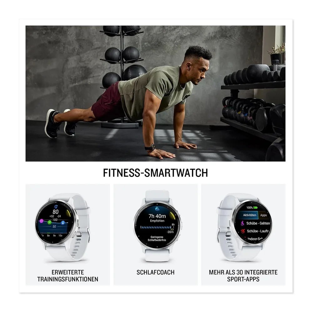 Garmin [renewed] Venu 3S – GPS-Fitness-Smartwatch mit Bluetooth Telefonie und Sprachassistenz, Ultrascharfes — 2