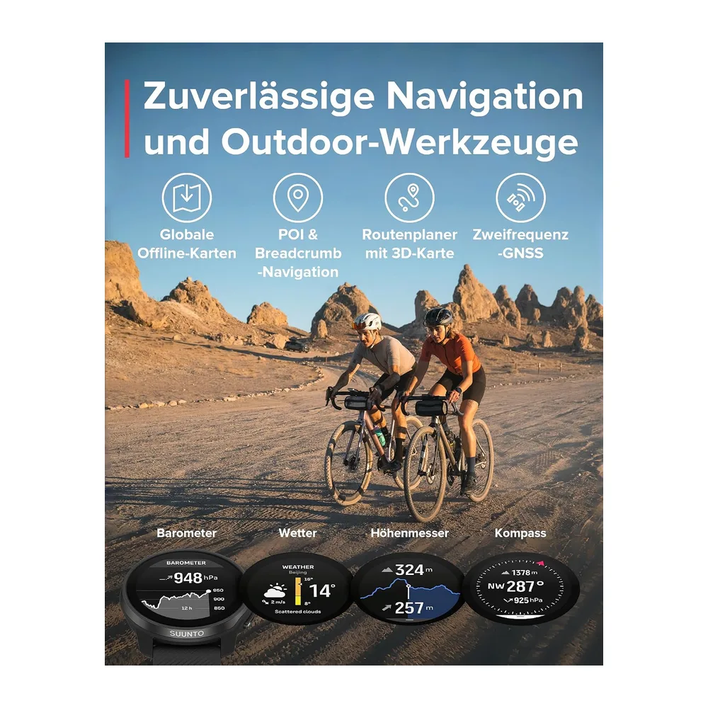 SUUNTO Race S GPS-Sportuhr, 1,3-Zoll-AMOLED-Display, 95+ Sportmodi — 6