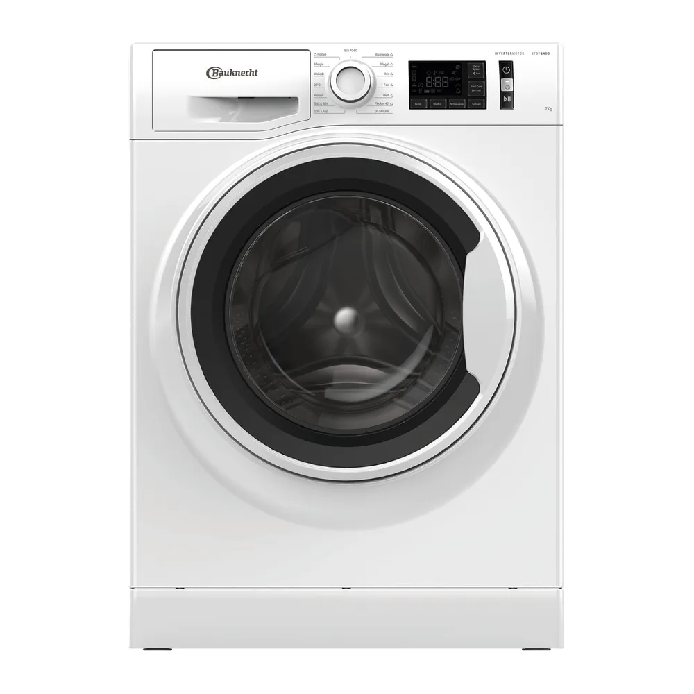 Bauknecht W Active 711 A Waschmaschine, 7 kg, 1400 U/min, Frontlader, Active Care Fleckentfernung, Flecken