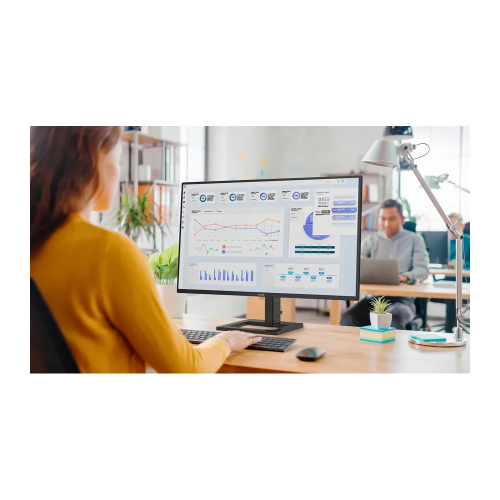 Philips 27E1N1600AE - 27 Zoll QHD Monitor, Lautsprecher, höhenverstellbar (2560x1440, 100Hz, HDMI 1.4, USB-C — 6
