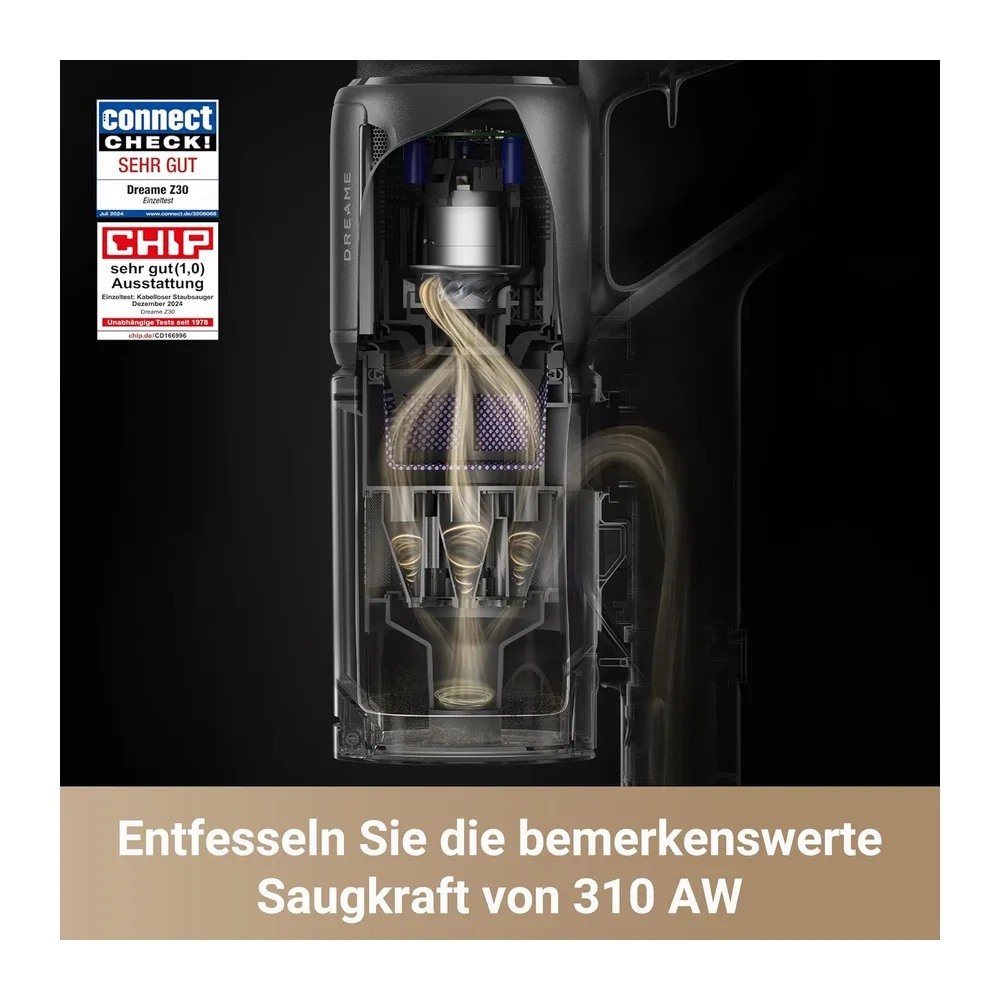 dreame Z30 Akku-Staubsauger, 28 000 Pa/310 AW, CelesTect™ LED-Beleuchtung — 2