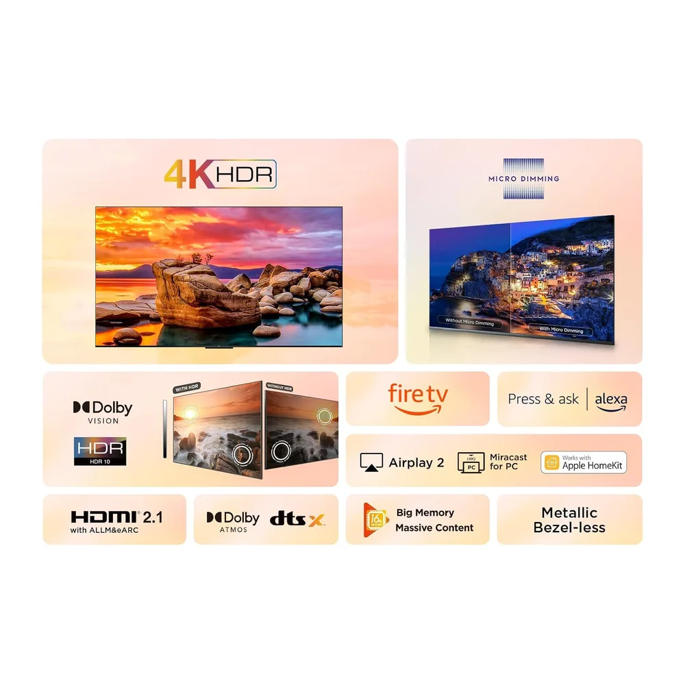 TCL 65PF650 65-Zoll 4K Ultra HD, HDR TV, Smart LED Fire TV (Dolby Vision, Dolby Atmos, DTS, HDR 10, Alexa — 2