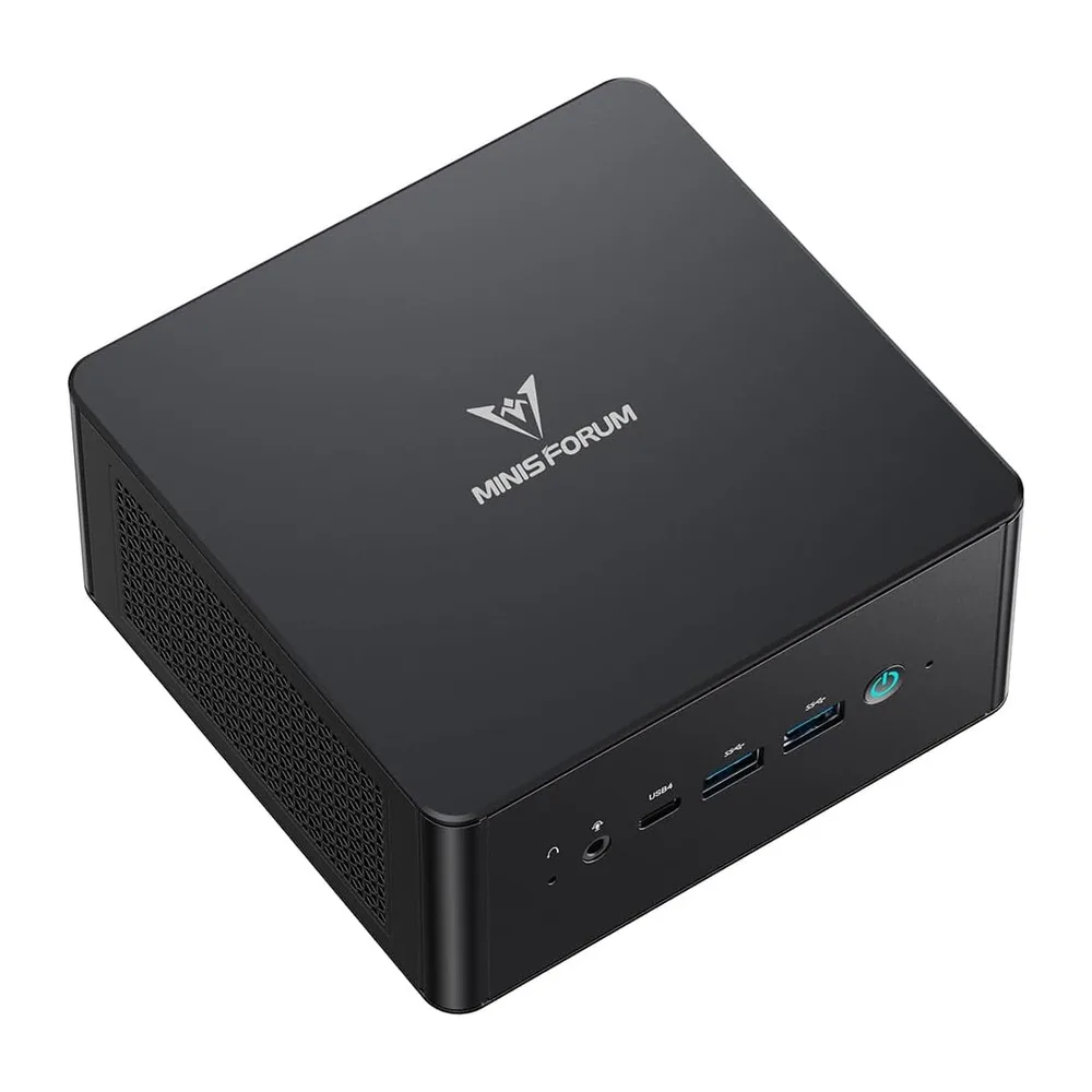 MINIS FORUM UM890 Pro Mini PC - AMD AI Ryzen 9 8945HS, 8 C/16 T, Radeon 780M GPU, 32GB DDR5 RAM, 1TB M.2 SSD,