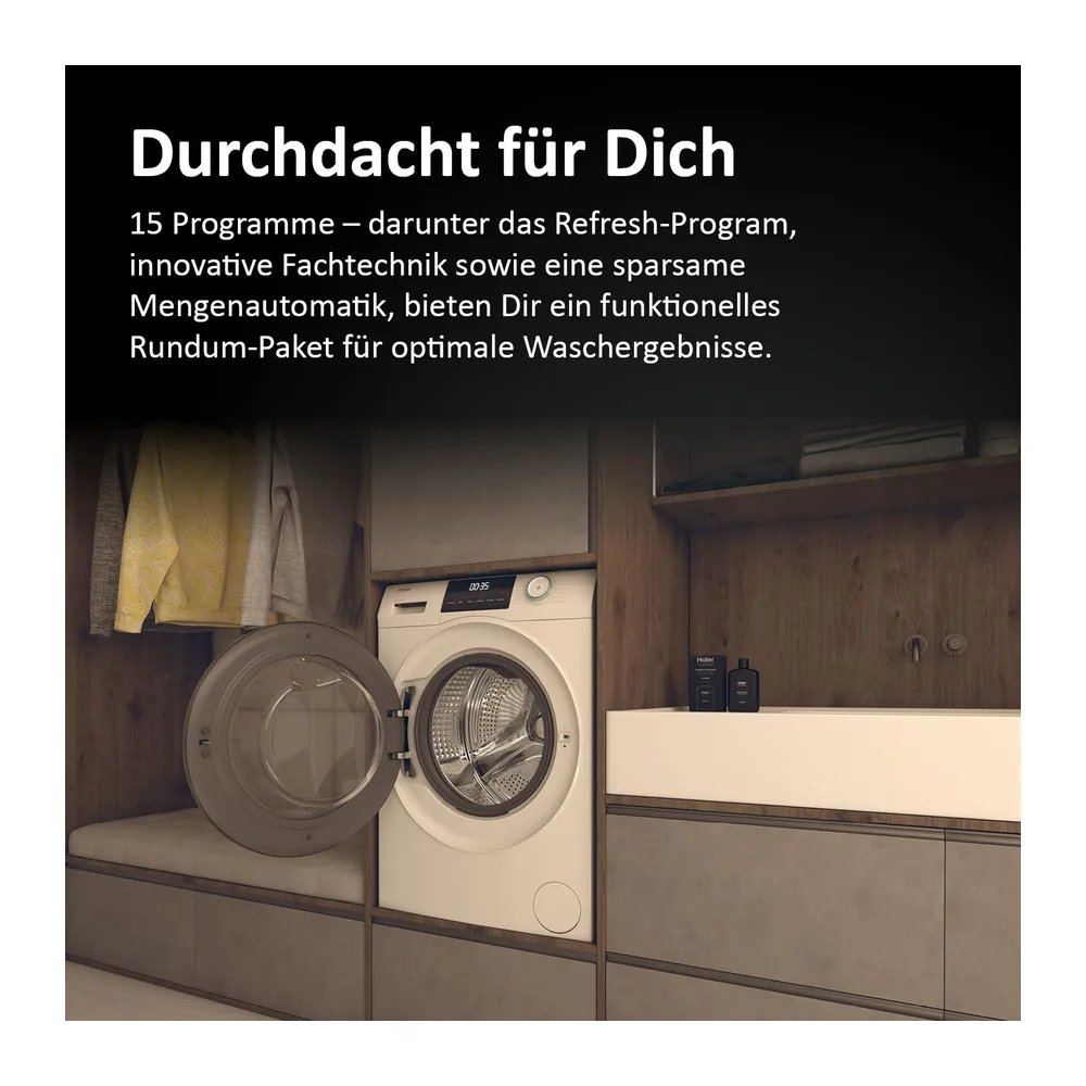 Haier Frontlader Waschmaschine 8kg I-PRO Serie 1 HW80-BP14929 [Energieklasse A] — 4