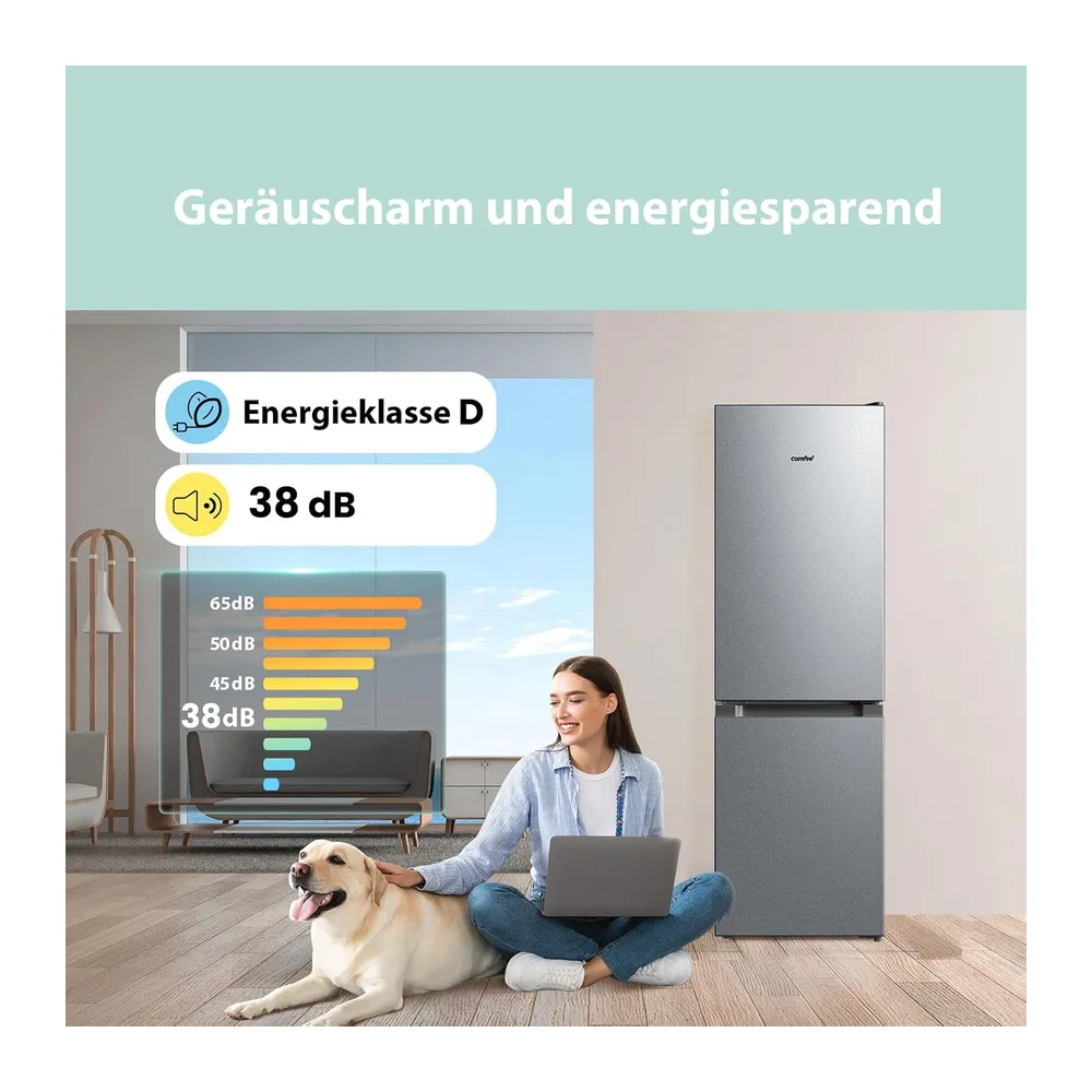 Comfee 174L Kühl-Gefrierkombination,EEK D — 2