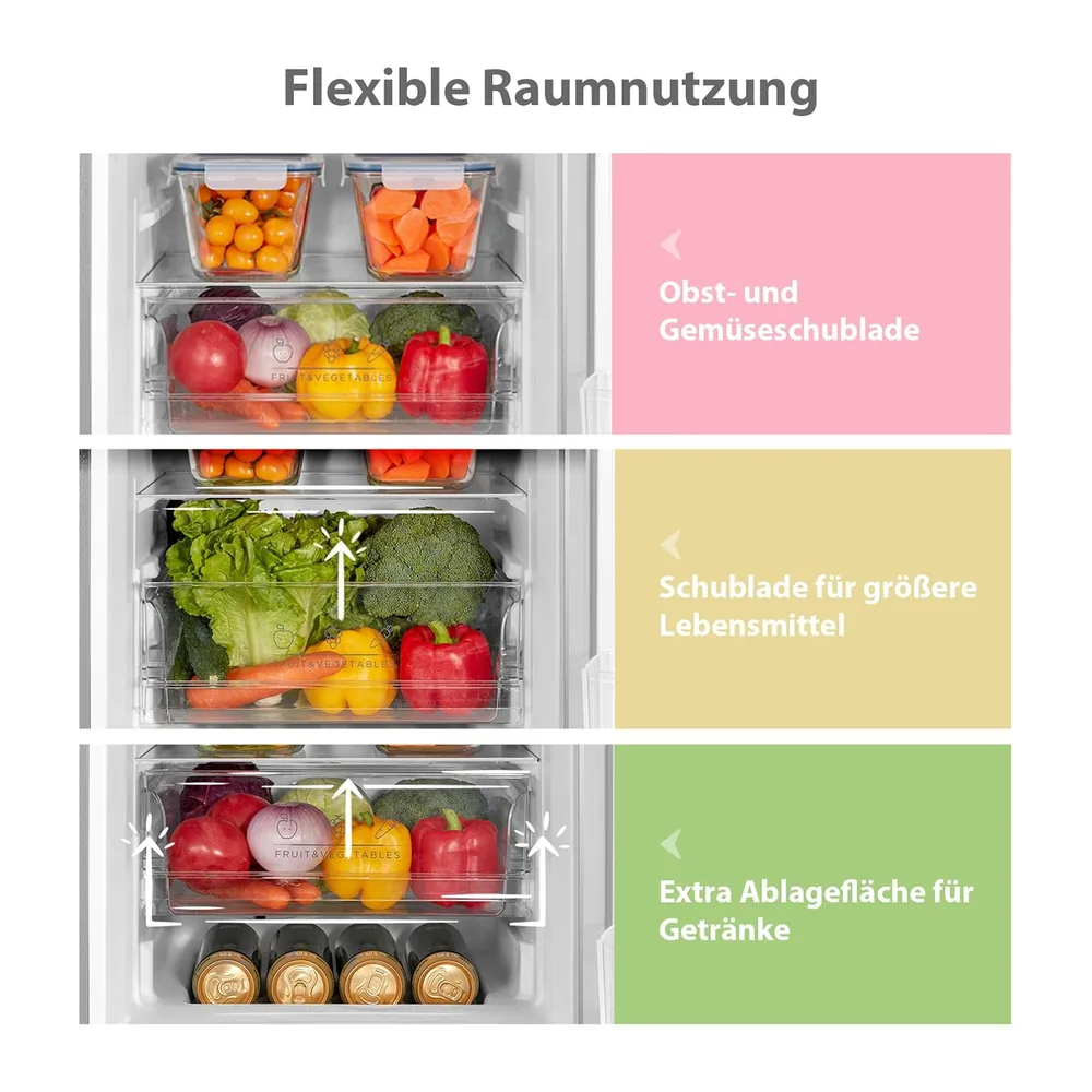 Comfee 174L Kühl-Gefrierkombination,EEK D — 3