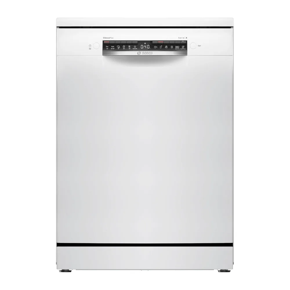 Bosch SMS4EVW08E, Serie 4, Smarter Geschirrspüler Freistehend 60 cm, Besteckschublade, Rackmatic,