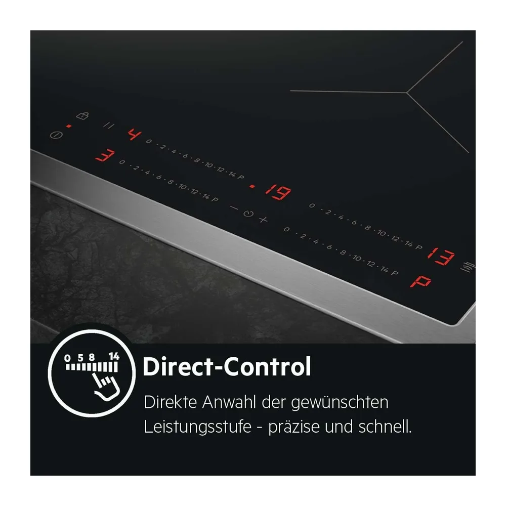 AEG Induktionskochfeld 60 cm, 4 Kochzonen mit PowerBoost, Touch, TO64IA0AXB — 2