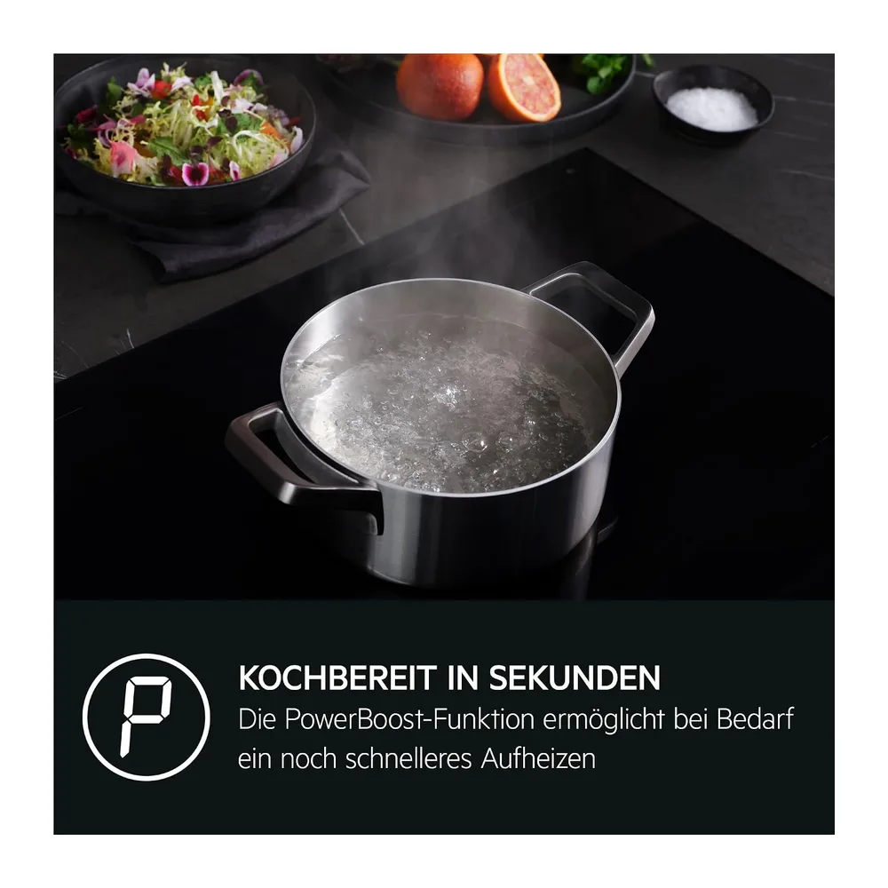 AEG Induktionskochfeld 60 cm, 4 Kochzonen mit PowerBoost, Touch, TO64IA0AXB — 3
