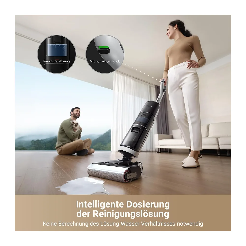 dreame H14 Pro Nass- und Trockensauger, 180° Lie-Flat, 60 °C Bürstenpflege, 5-min Trocknung, automatische — 4