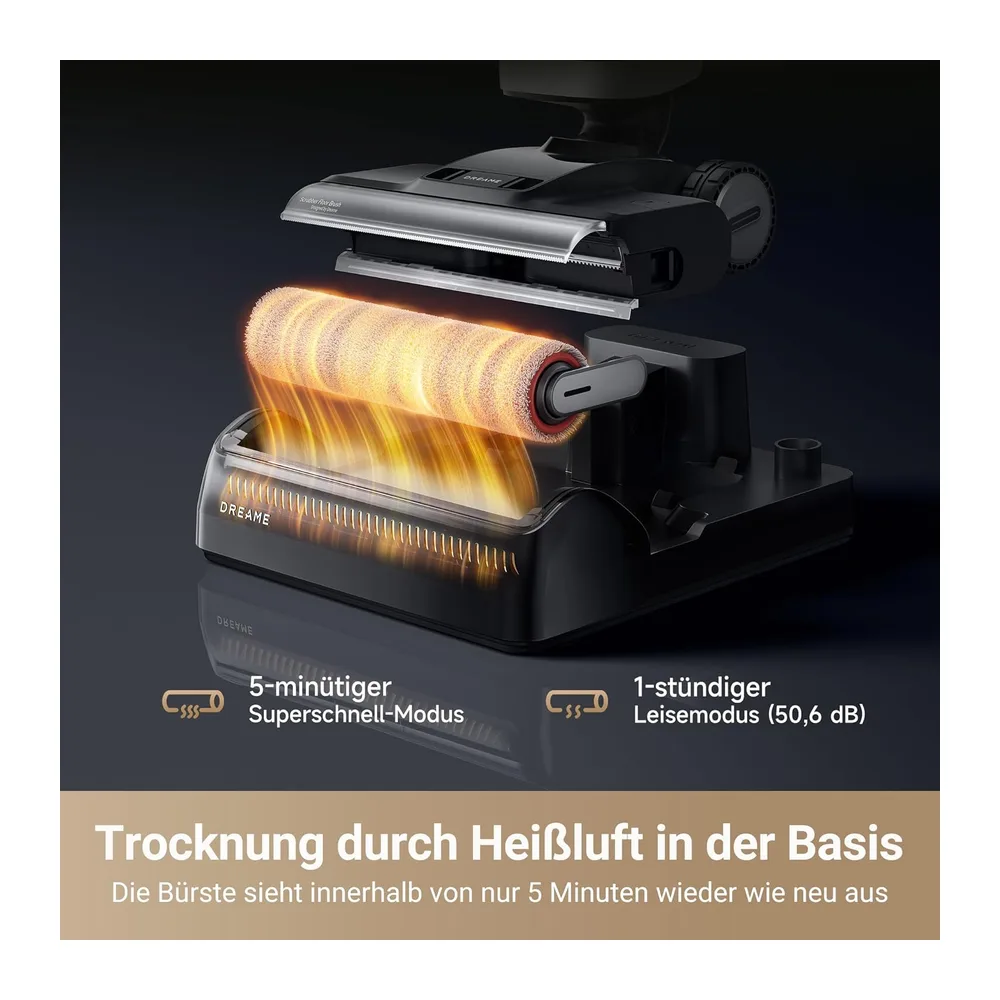 dreame H14 Pro Nass- und Trockensauger, 180° Lie-Flat, 60 °C Bürstenpflege, 5-min Trocknung, automatische — 6