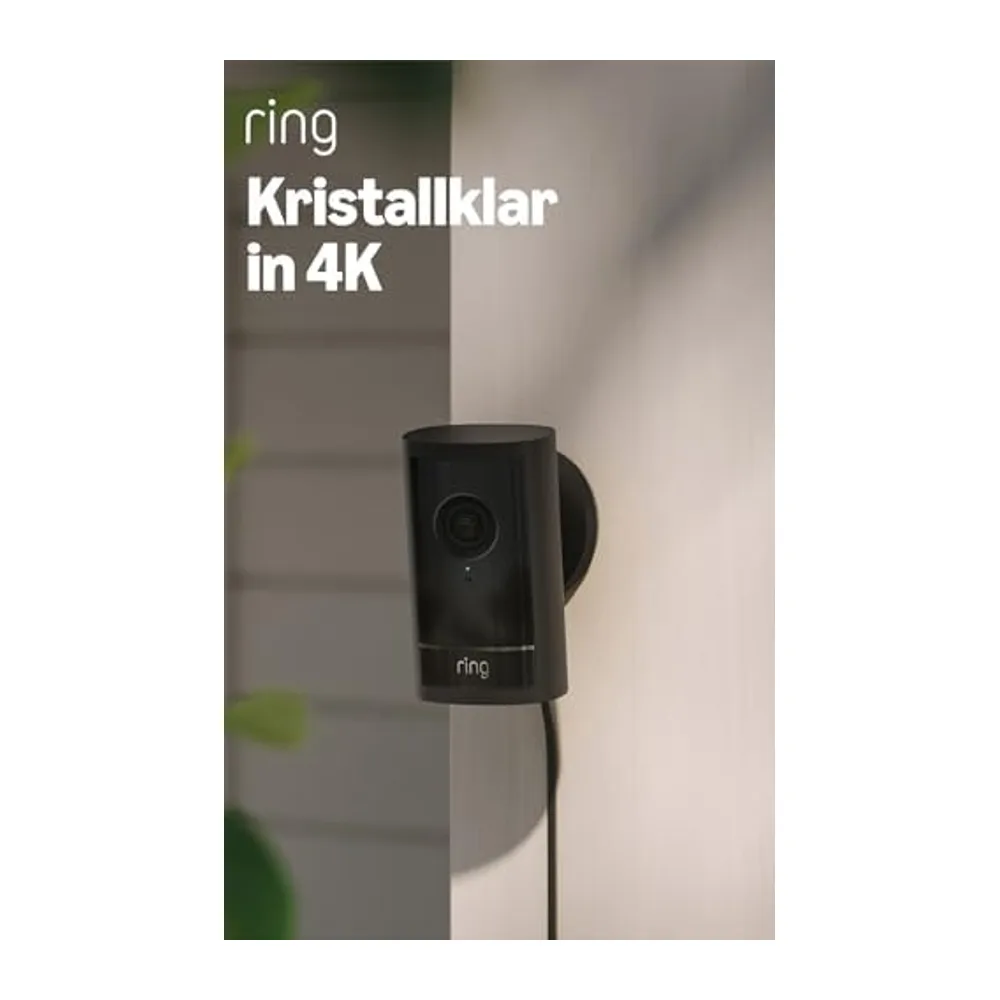 Ring Outdoor Camera 4K Pro, Außenkamera mit Netzstecker (neueste Generation), für dein Zuhause oder