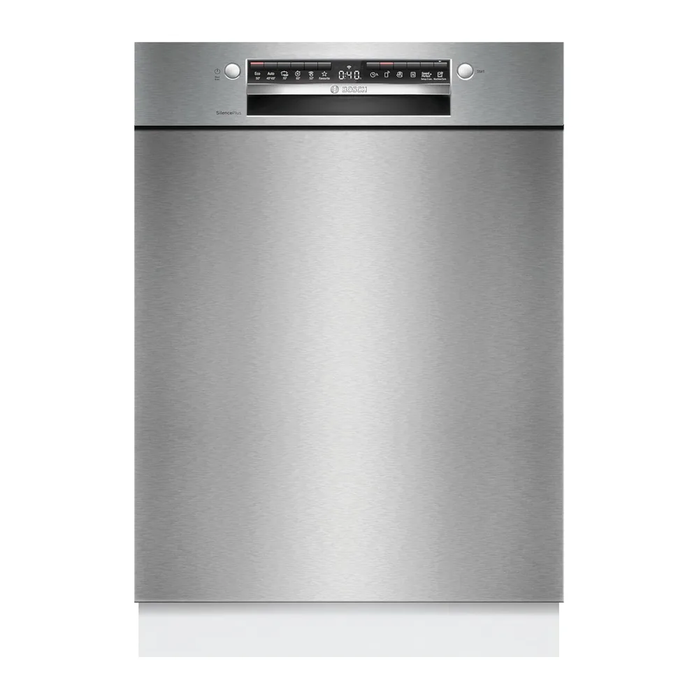 Bosch SMU4ETS08E, Serie 4, Smarter Unterbau-Geschirrspüler 60 cm, Besteckkorb, Spülmaschine mit