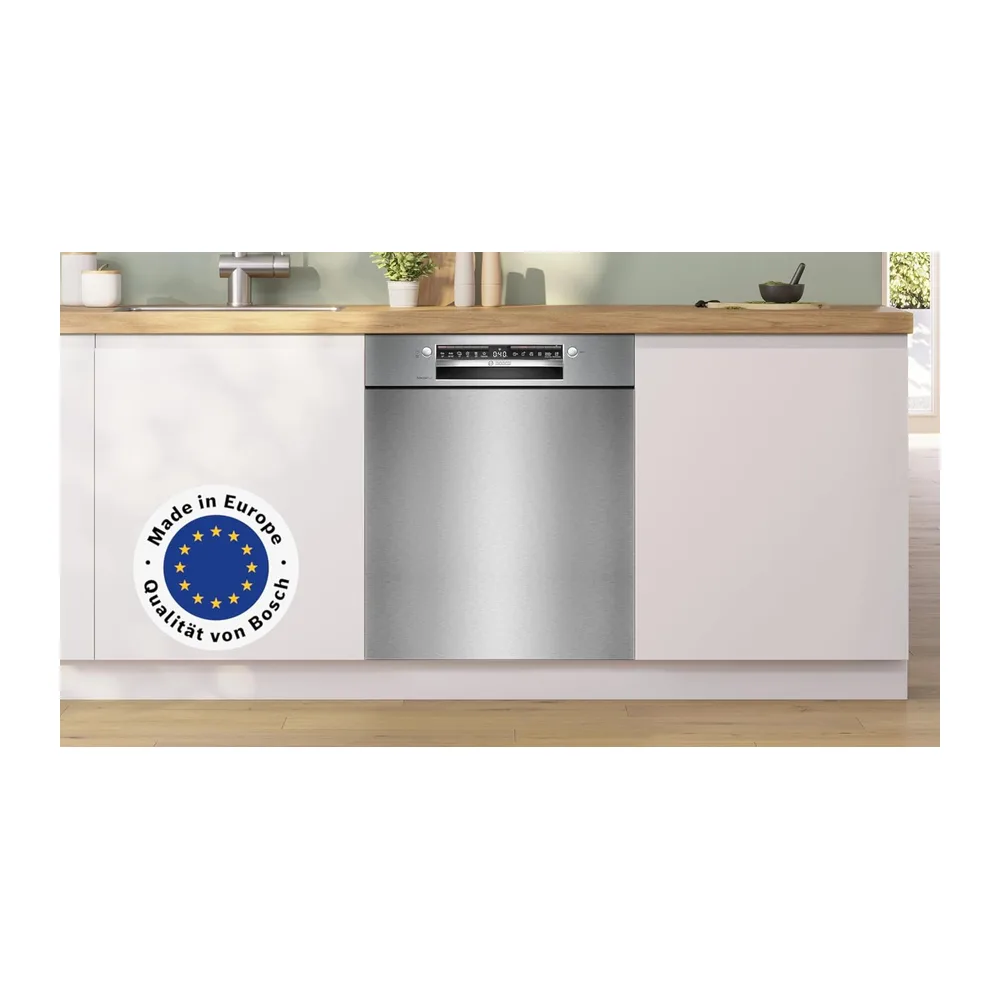 Bosch SMU4ETS08E, Serie 4, Smarter Unterbau-Geschirrspüler 60 cm, Besteckkorb, Spülmaschine mit — 2