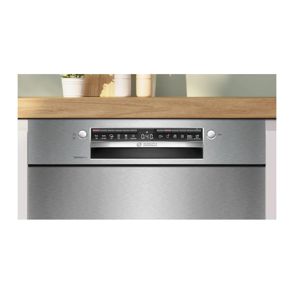 Bosch SMU4ETS08E, Serie 4, Smarter Unterbau-Geschirrspüler 60 cm, Besteckkorb, Spülmaschine mit — 3