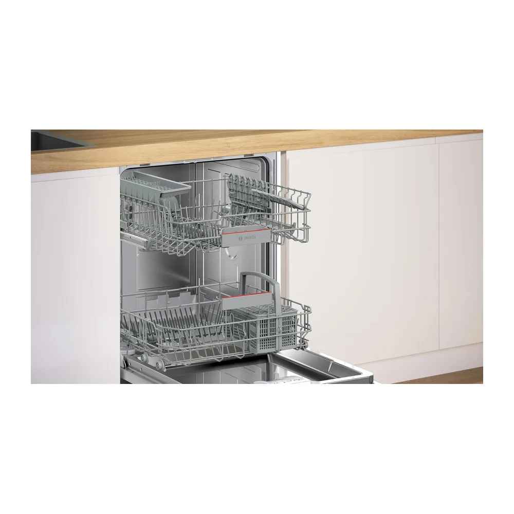 Bosch SMU4ETS08E, Serie 4, Smarter Unterbau-Geschirrspüler 60 cm, Besteckkorb, Spülmaschine mit — 4