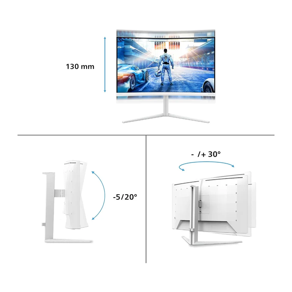 Philips Evnia 32M2C5501-32 Zoll Quad HD Curved Gaming Monitor — 5