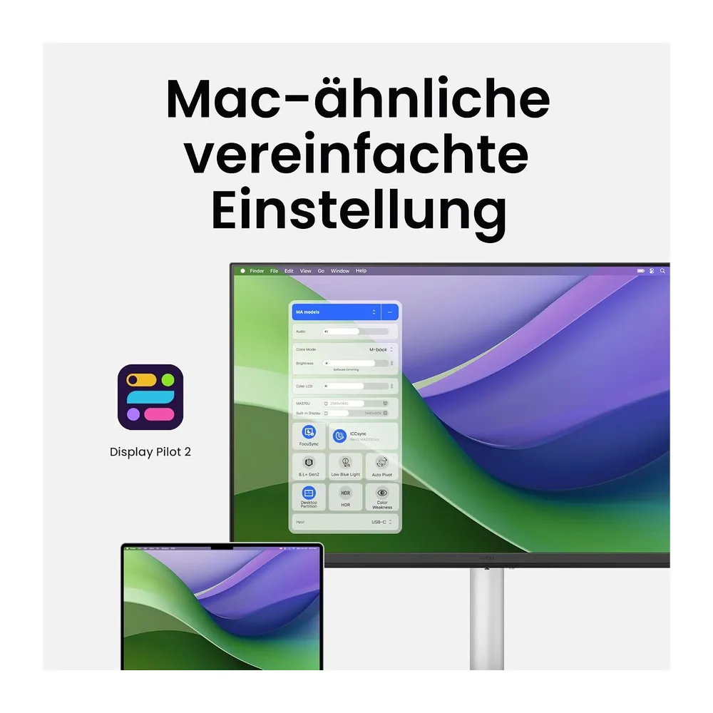 BenQ MA320U 32 Zoll 4K 3840x2160 Monitor für MacBook Pro/Air — 2