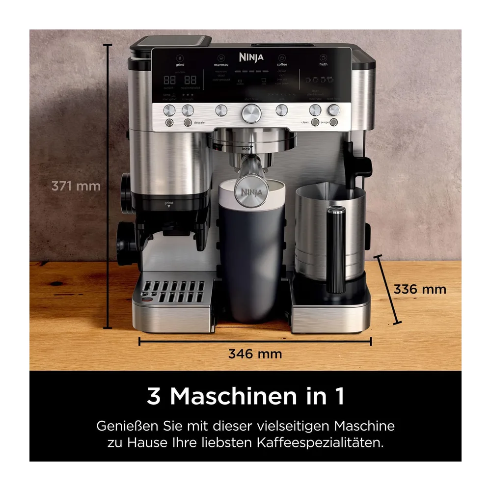 Ninja Luxe Premier 3-in-1-Kaffeemaschine mit Mahlwerk — 2