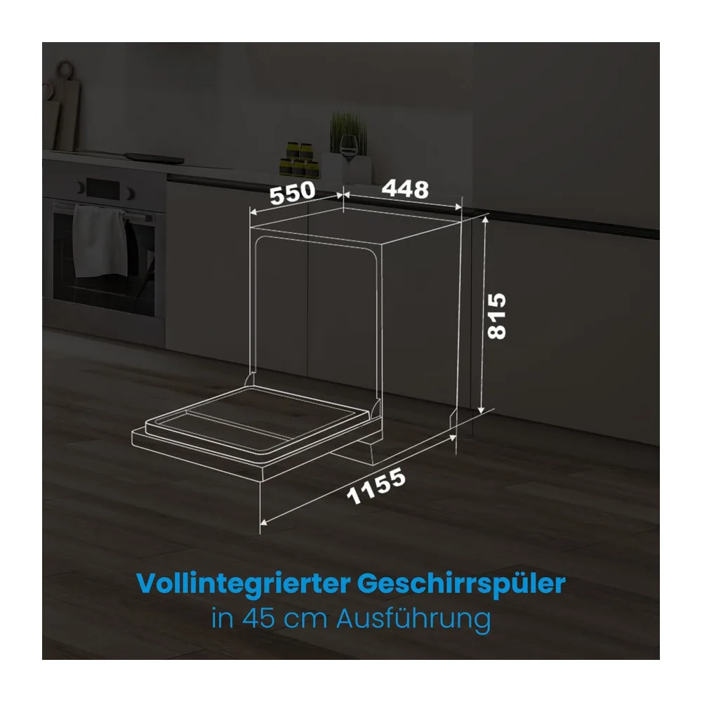 Bomann® Geschirrspüler 45 cm vollintegrierbar — 2
