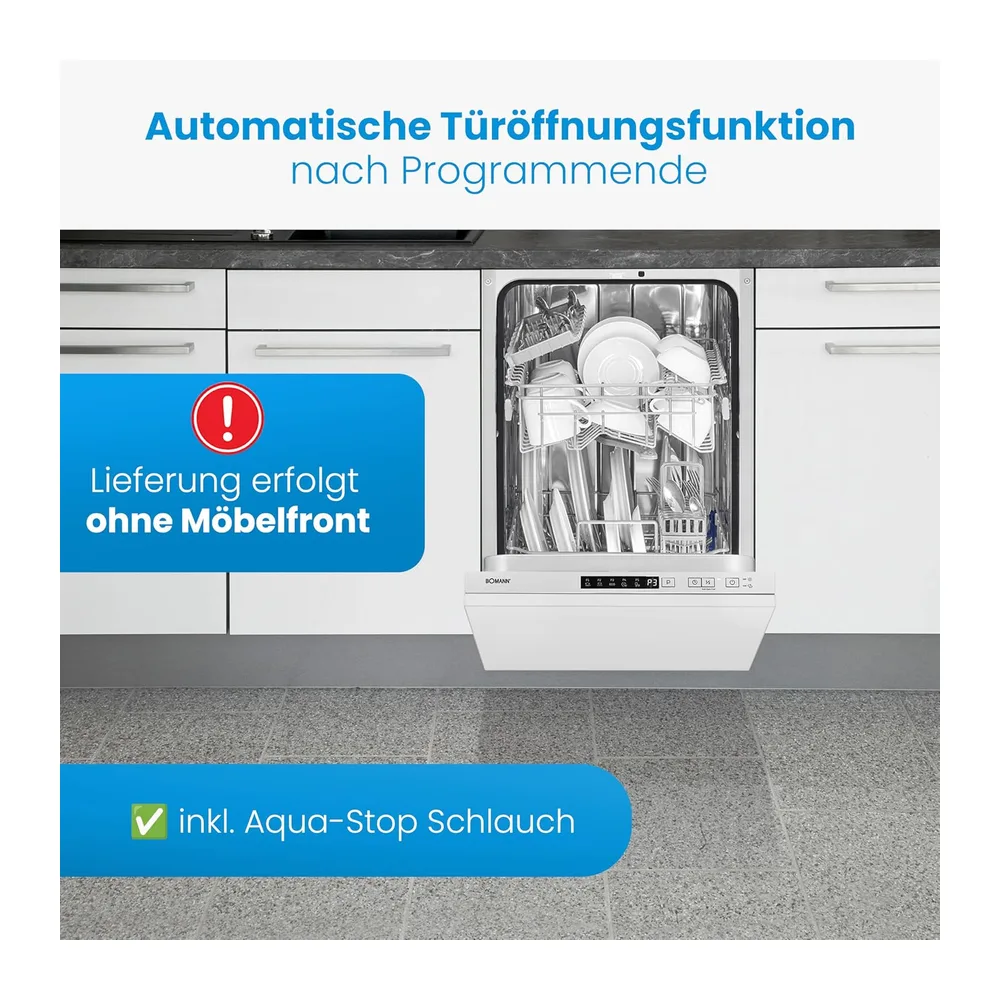 Bomann® Geschirrspüler 45 cm vollintegrierbar — 3
