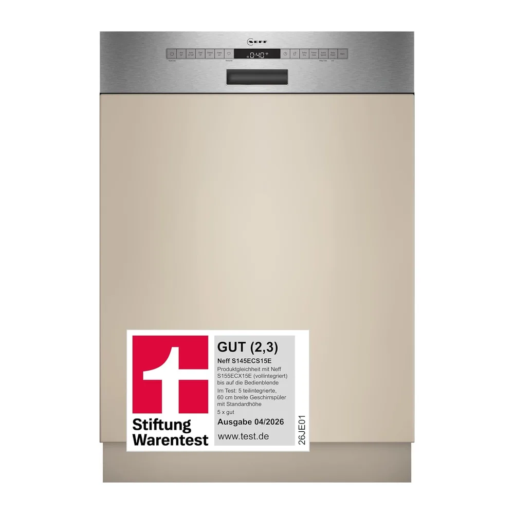 NEFF N 50 Smarter Teilintegrierter Geschirrspüler 60 cm S145ECS15E [Energieklasse A]