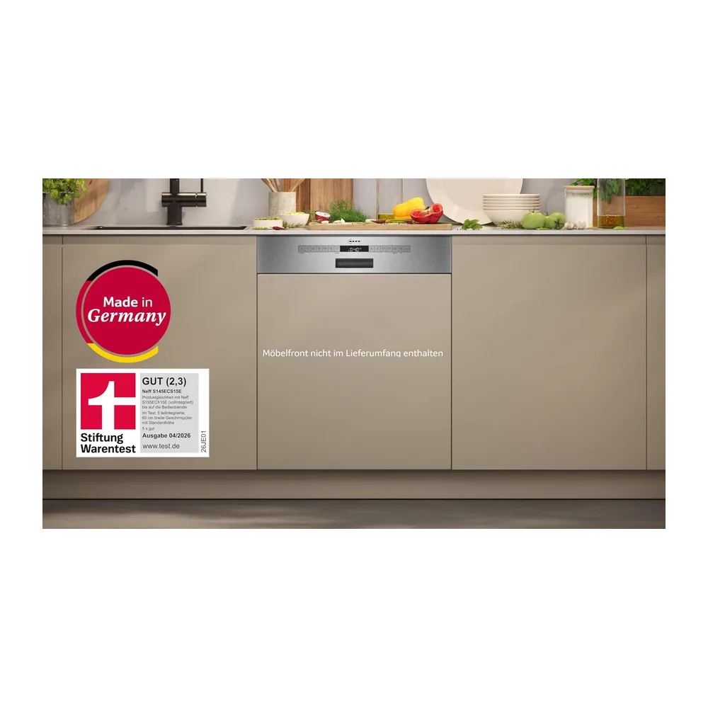 NEFF N 50 Smarter Teilintegrierter Geschirrspüler 60 cm S145ECS15E [Energieklasse A] — 3