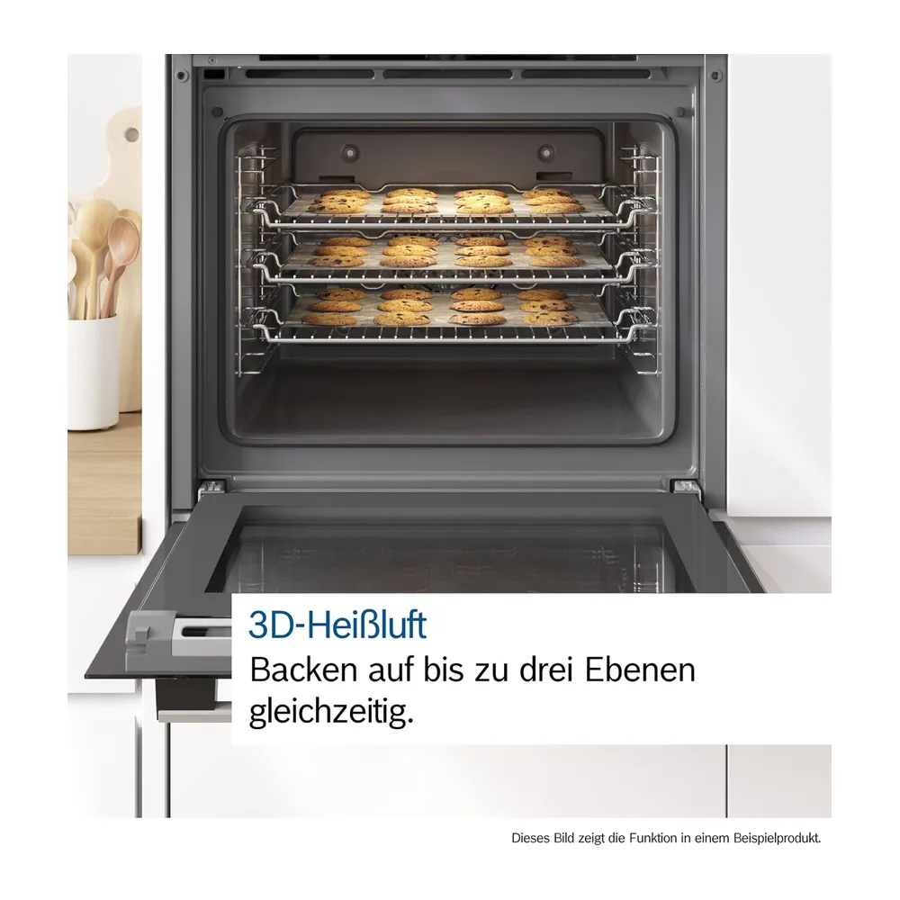 Bosch HBA272BB3, Stiftung Warentest GUT (2,0)*, Serie 4 Einbau-Backofen 60 x 60 cm, Pyrolyse-Selbstreinigung — 6