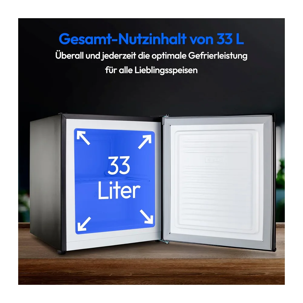 MEDION Mini Gefrierschrank (33 Liter Nutzinhalt — 5