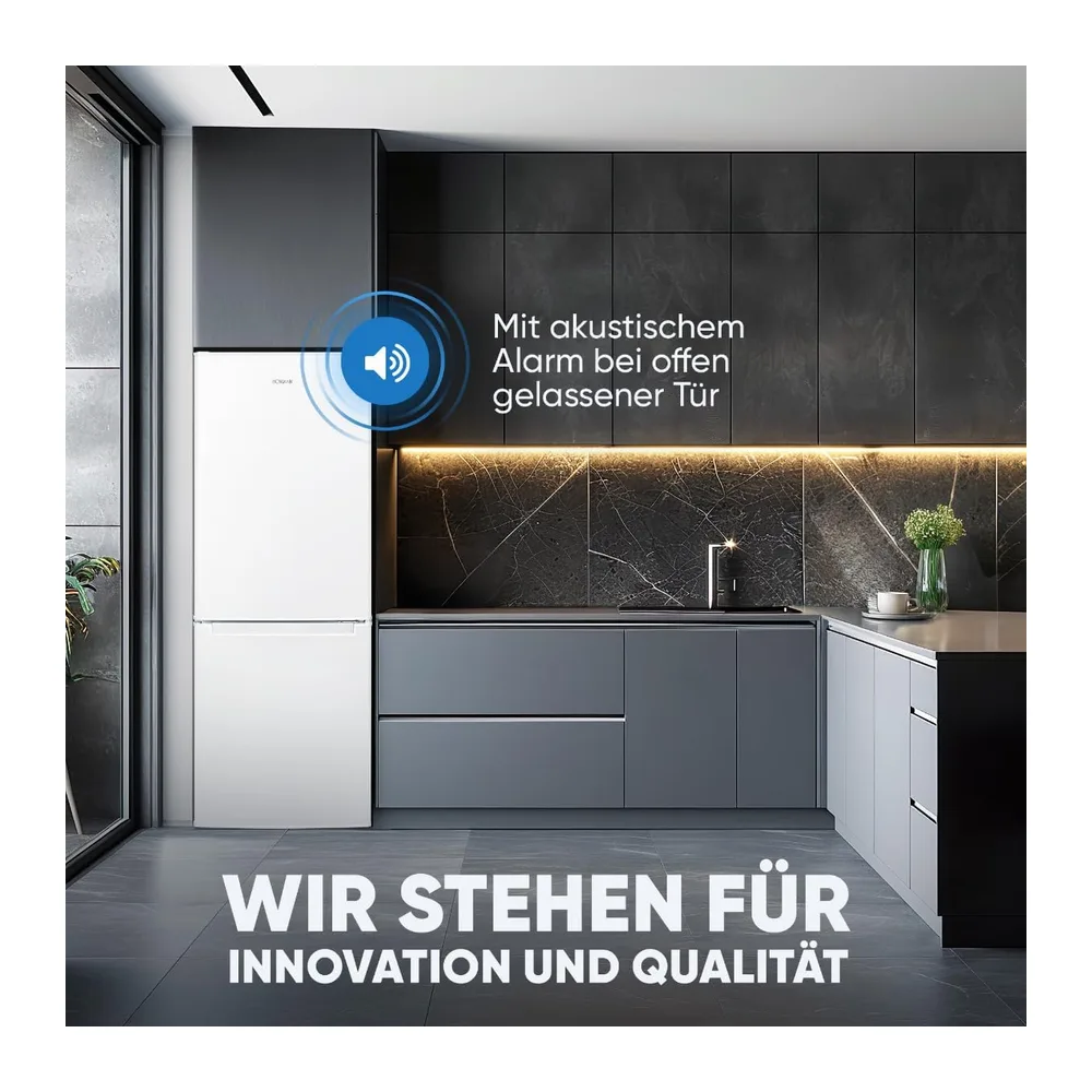 Bomann® Kühlschrank mit Gefrierfach | Energieklasse C | 143cm | Kühl Gefrierkombination leise 40 dB | 3 — 6