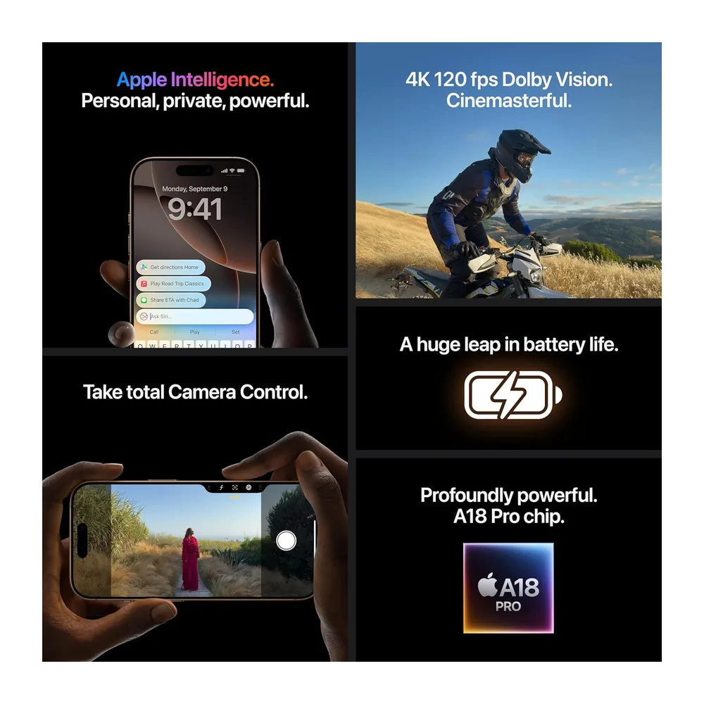 Apple iPhone 16 Pro Max, 256GB, Titan Wüstensand (Generalüberholt) — 5