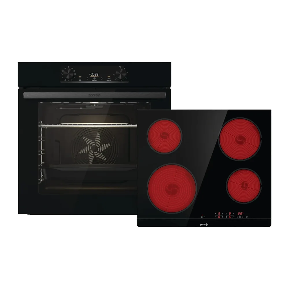 Gorenje Einbaubackofen-Set Jump Set Aqua/C/Kombination aus autarkem Kochfeld ECT641BSC und Einbau-Backofen