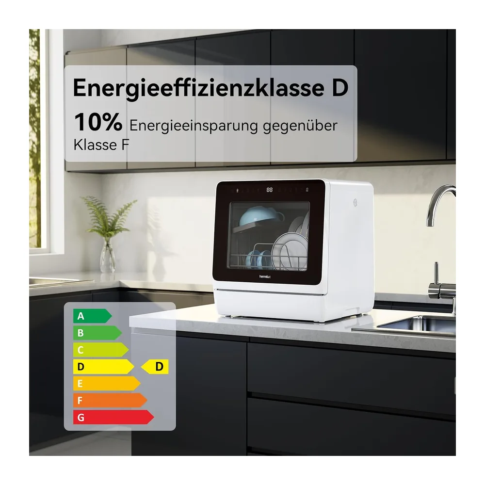Hermitlux Mini Spülmaschine 7+3 Programme — 4