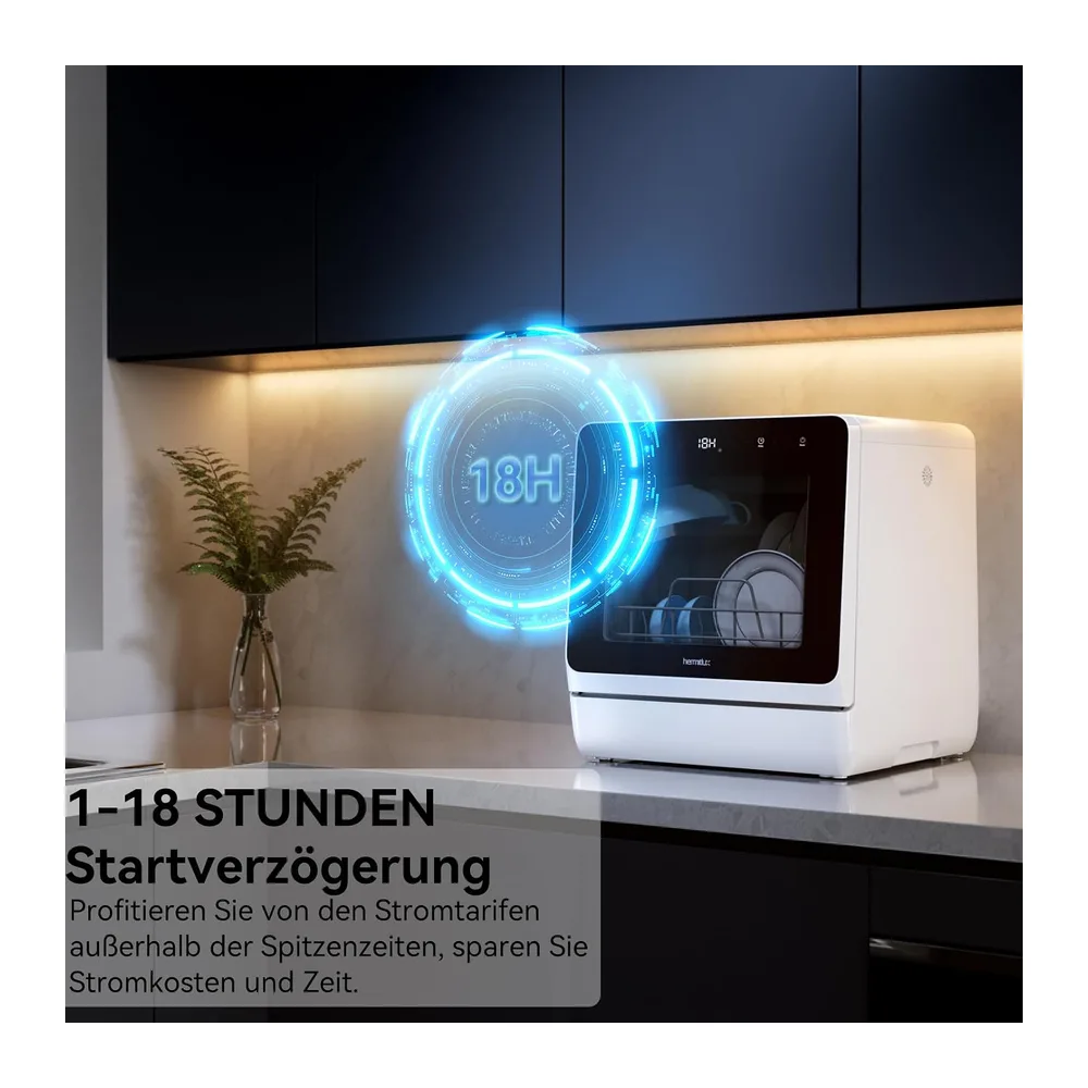 Hermitlux Mini Spülmaschine 7+3 Programme — 5