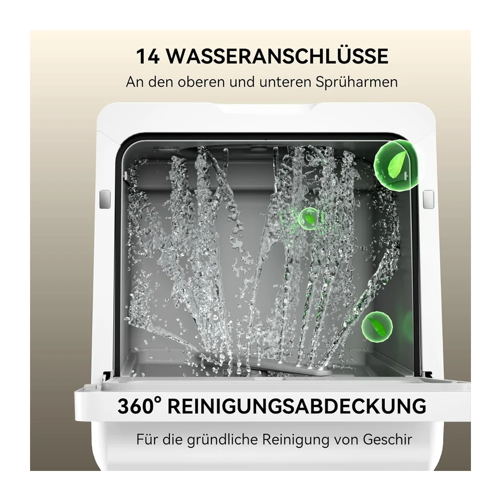 Hermitlux Mini Spülmaschine 7+3 Programme — 6